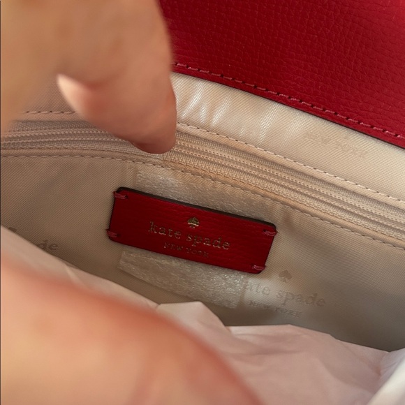 Kate Spade Darcy Top Handle Satchel NWT Bag Candied Cherry Red Crossbody Purse - Picture 11 of 15